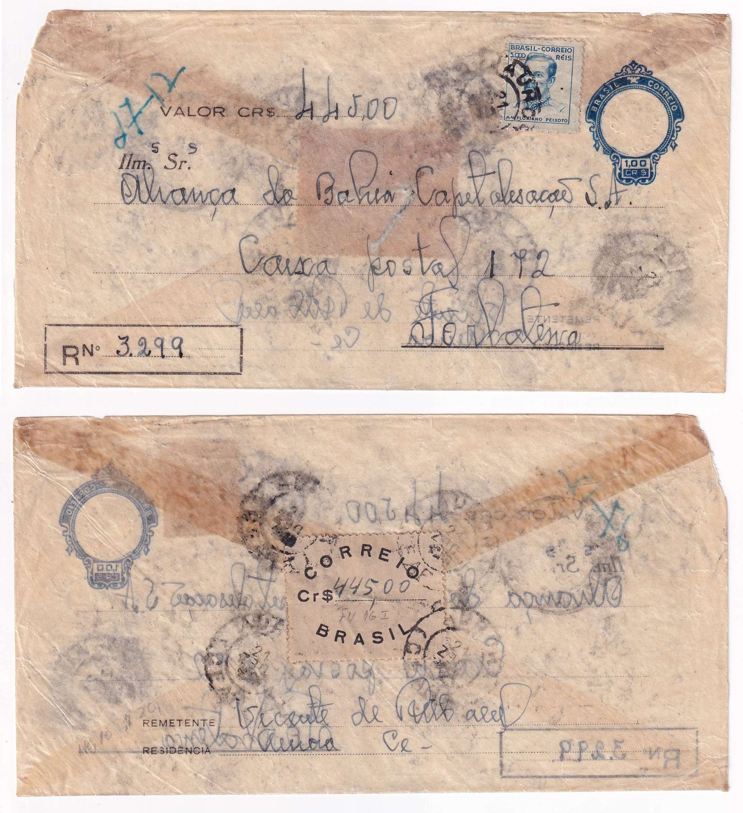 Brazil 1949 — Transparent Envelopes
