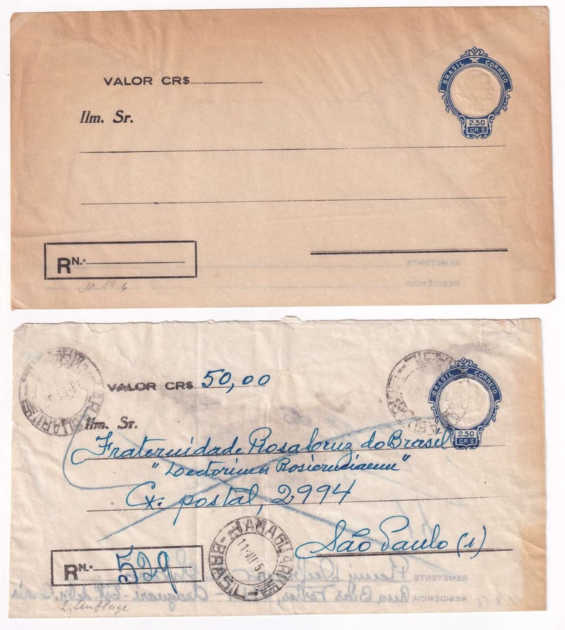 Brazil 1949 — Transparent Envelopes