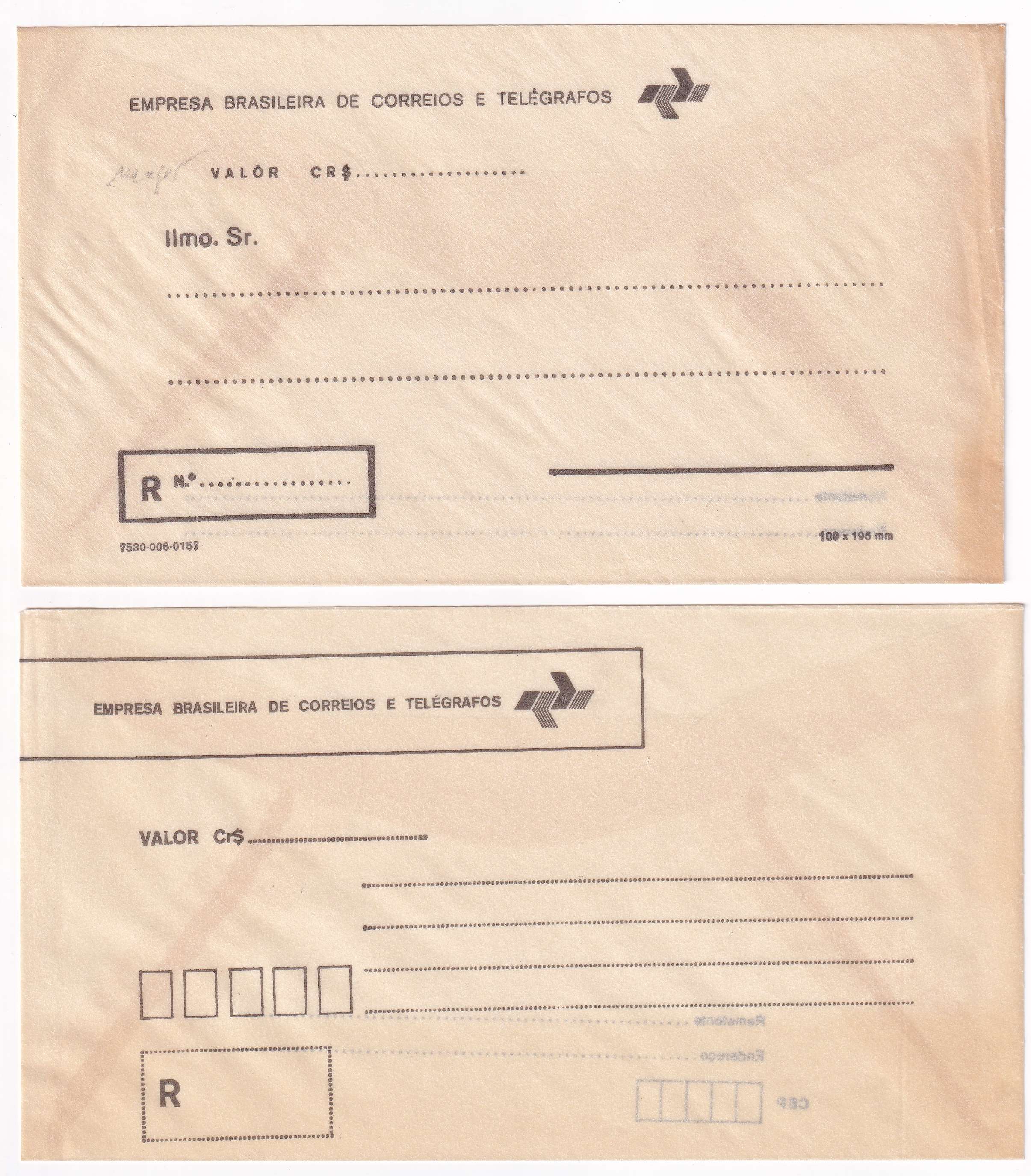 Brazil 1949 — Transparen Envelopes