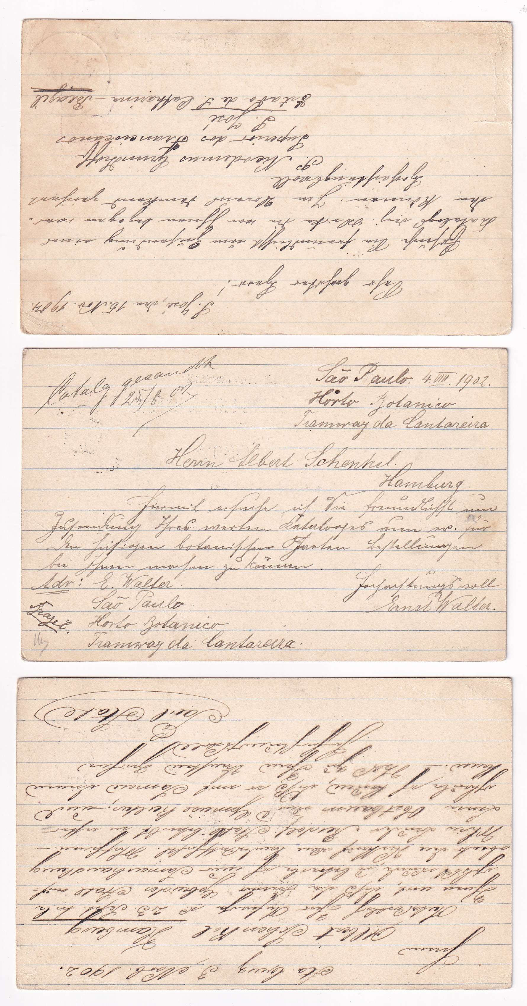 Brazil 1895 — Collection of 21 entires to Germany