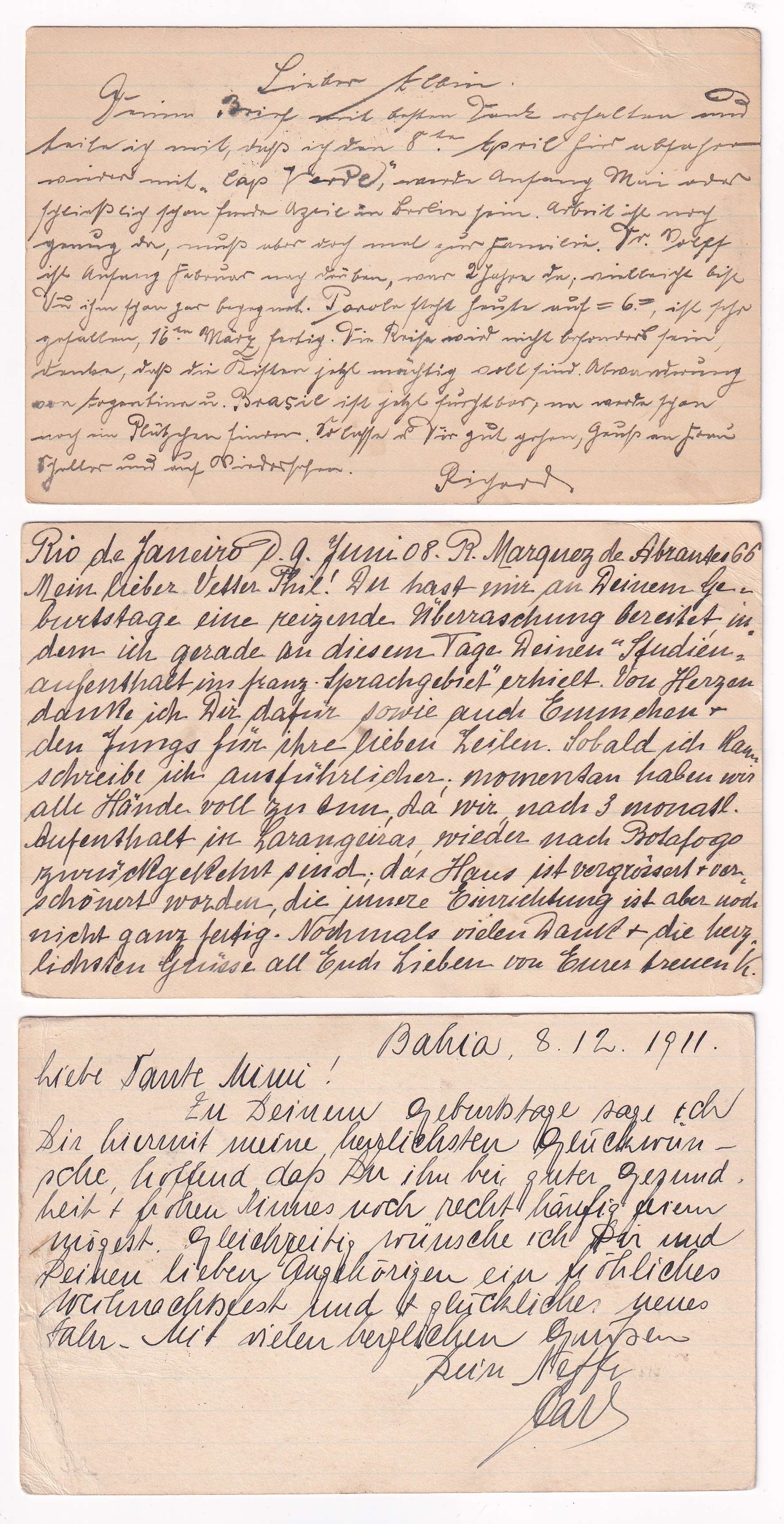 Brazil 1910 — Collection of 17 entires, several uprated & used domestically, to USA, Canada or Europe