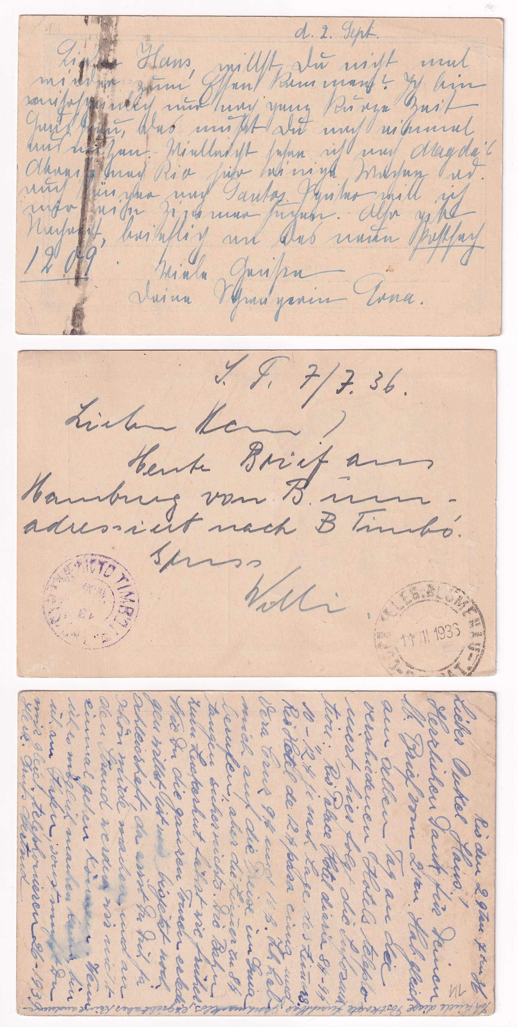 Brazil 1935 — Rhm Bp-144, Bp-150 & Bp-151