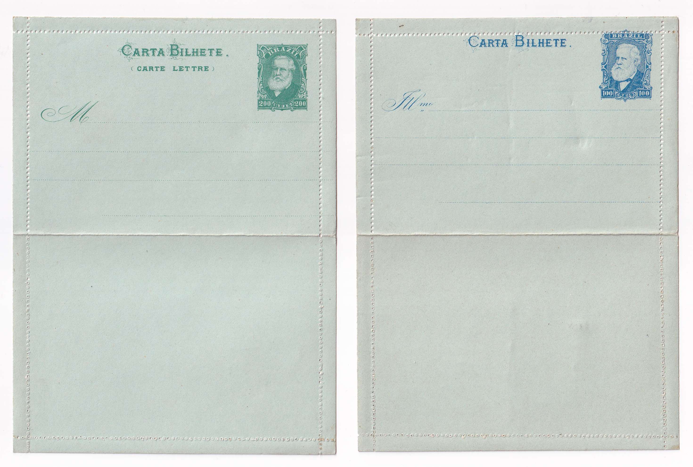 Brazil 1884 — Letter Cards