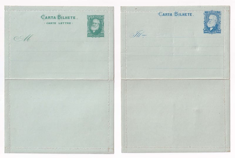 Brazil 1884 — Letter Cards
