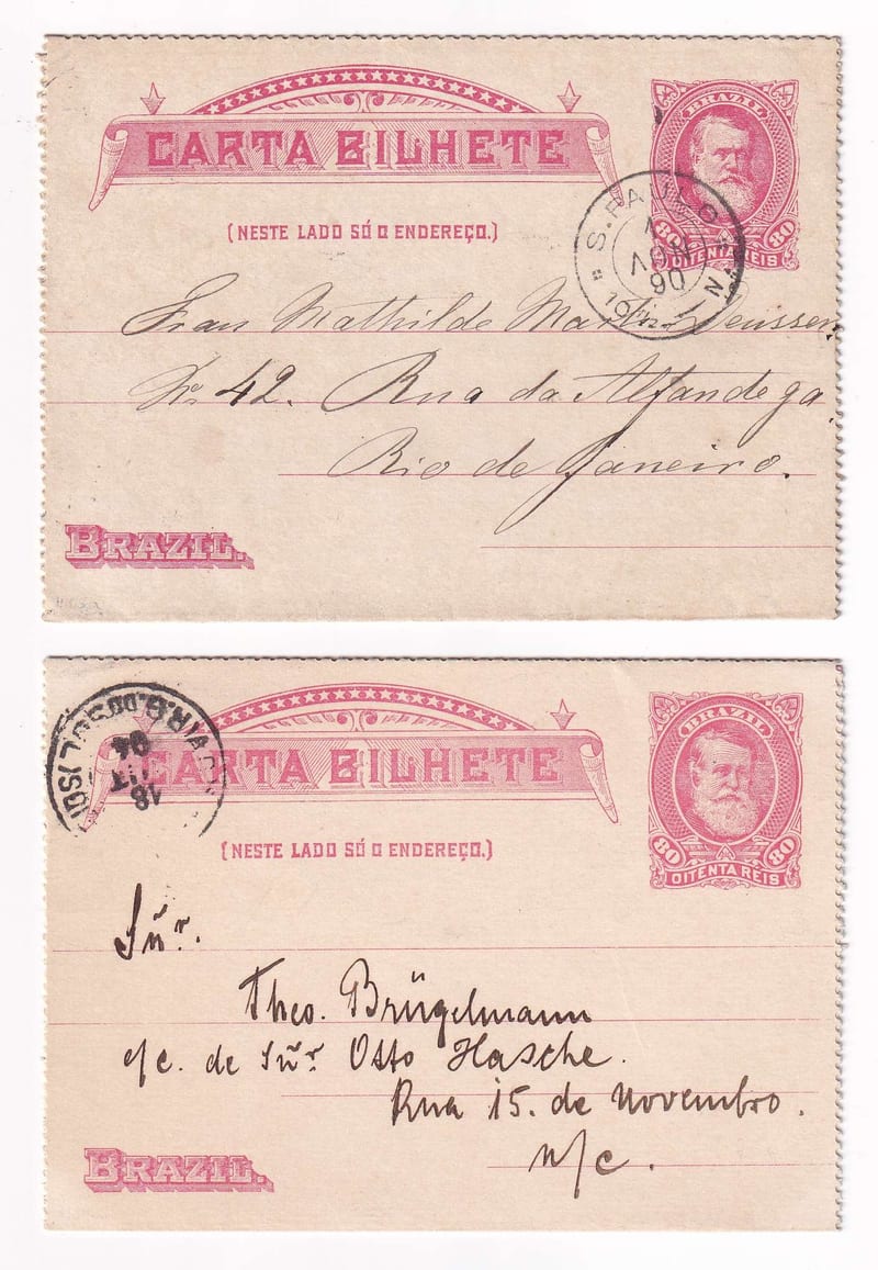 Brazil 1889 — Letter Cards