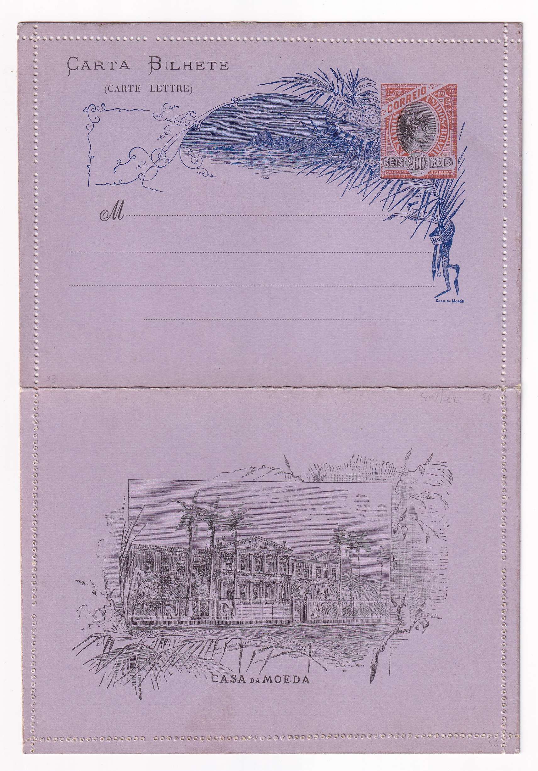 Brazil 1891 — Letter Cards