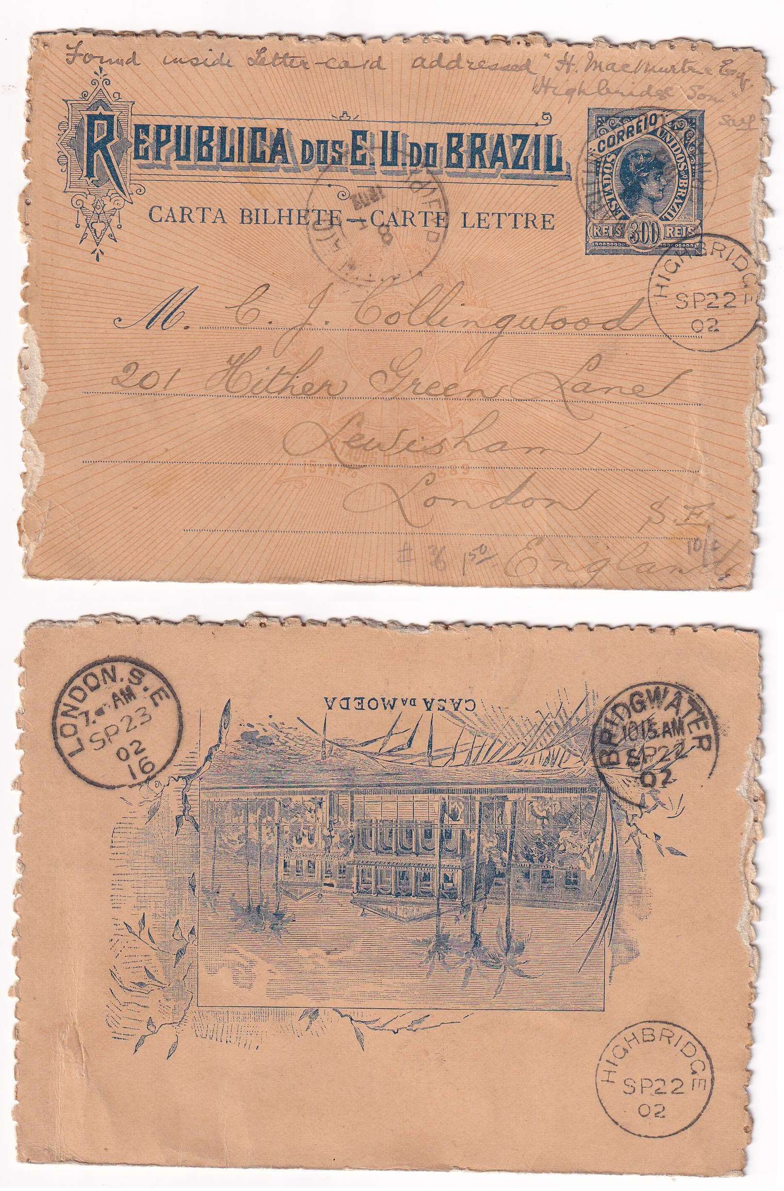 Brazil 1897 — Letter Cards