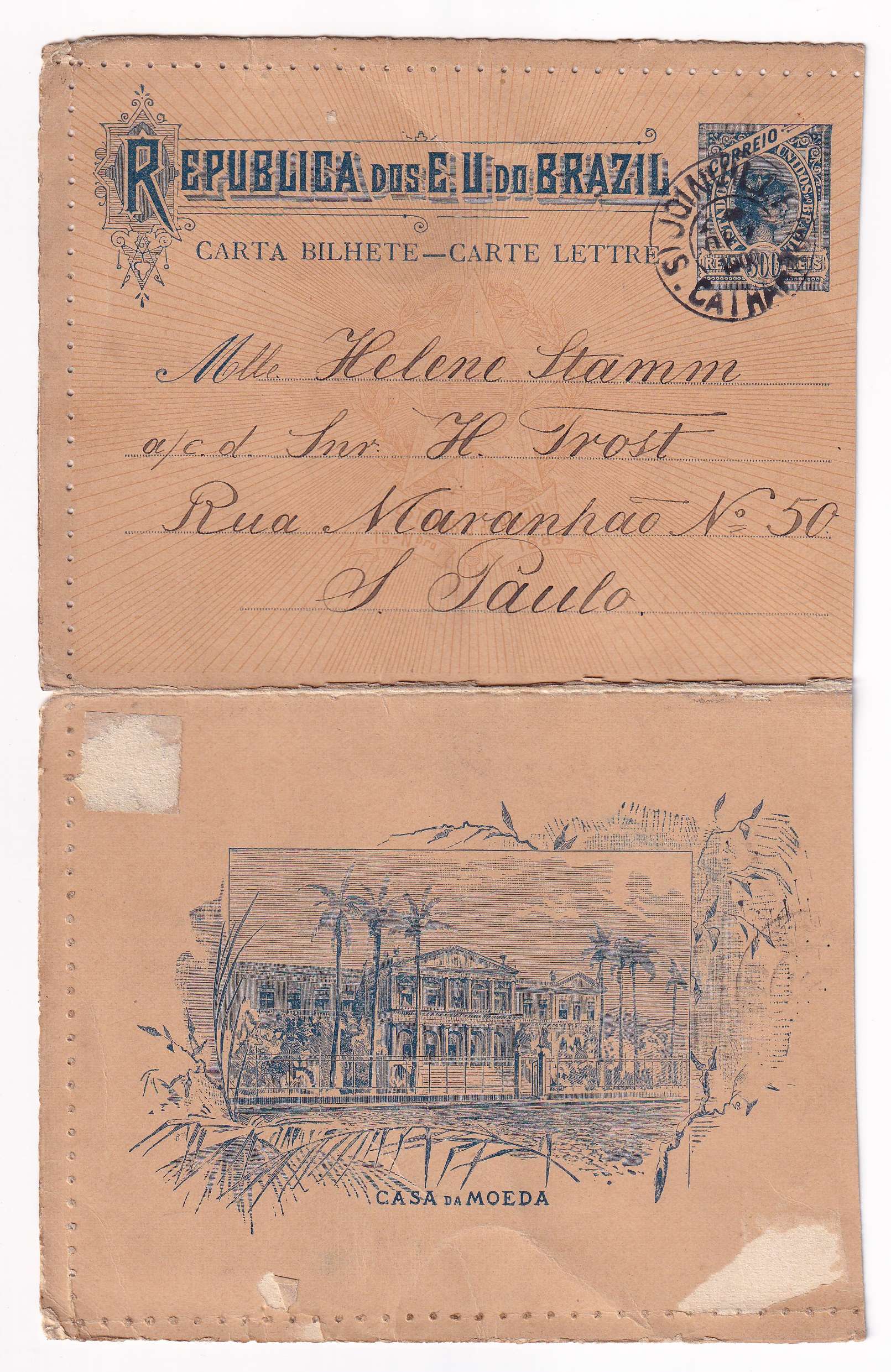 Brazil 1897 — Letter Cards