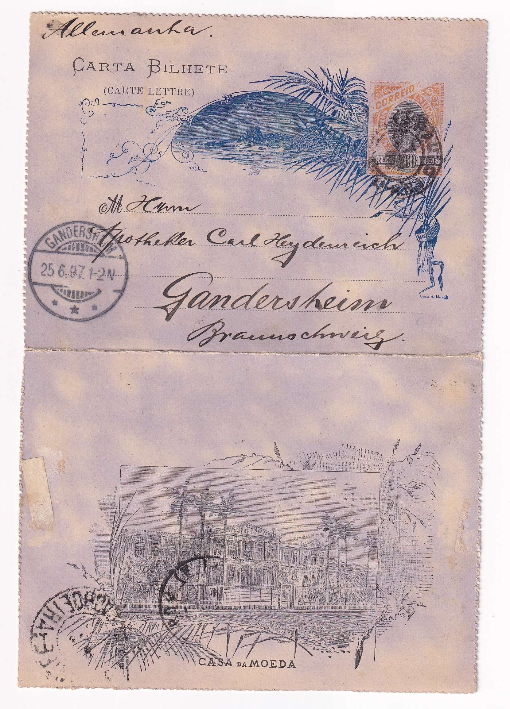 Brazil 1897 — Letter Cards