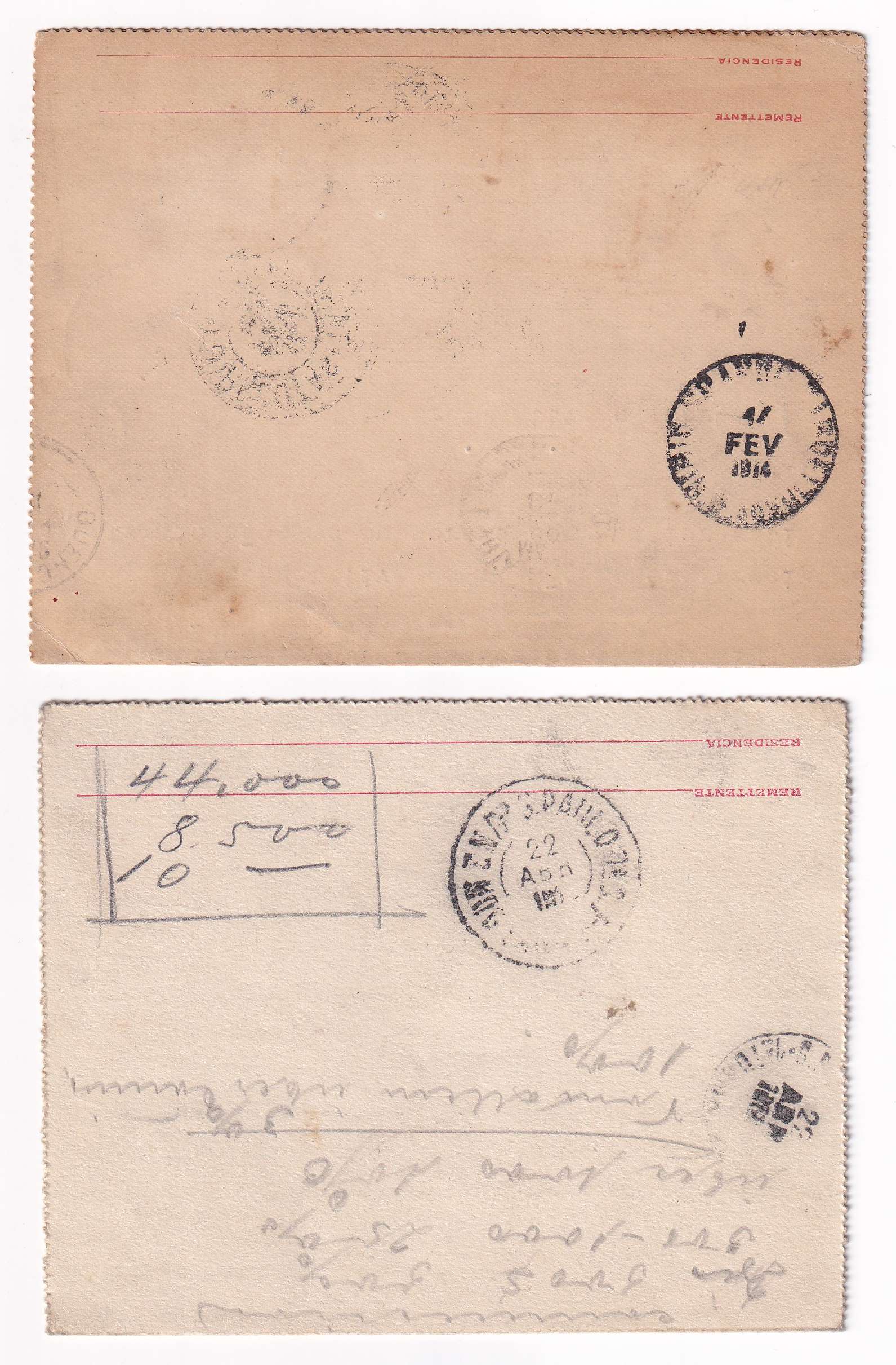 Brazil 1908 — Letter Cards