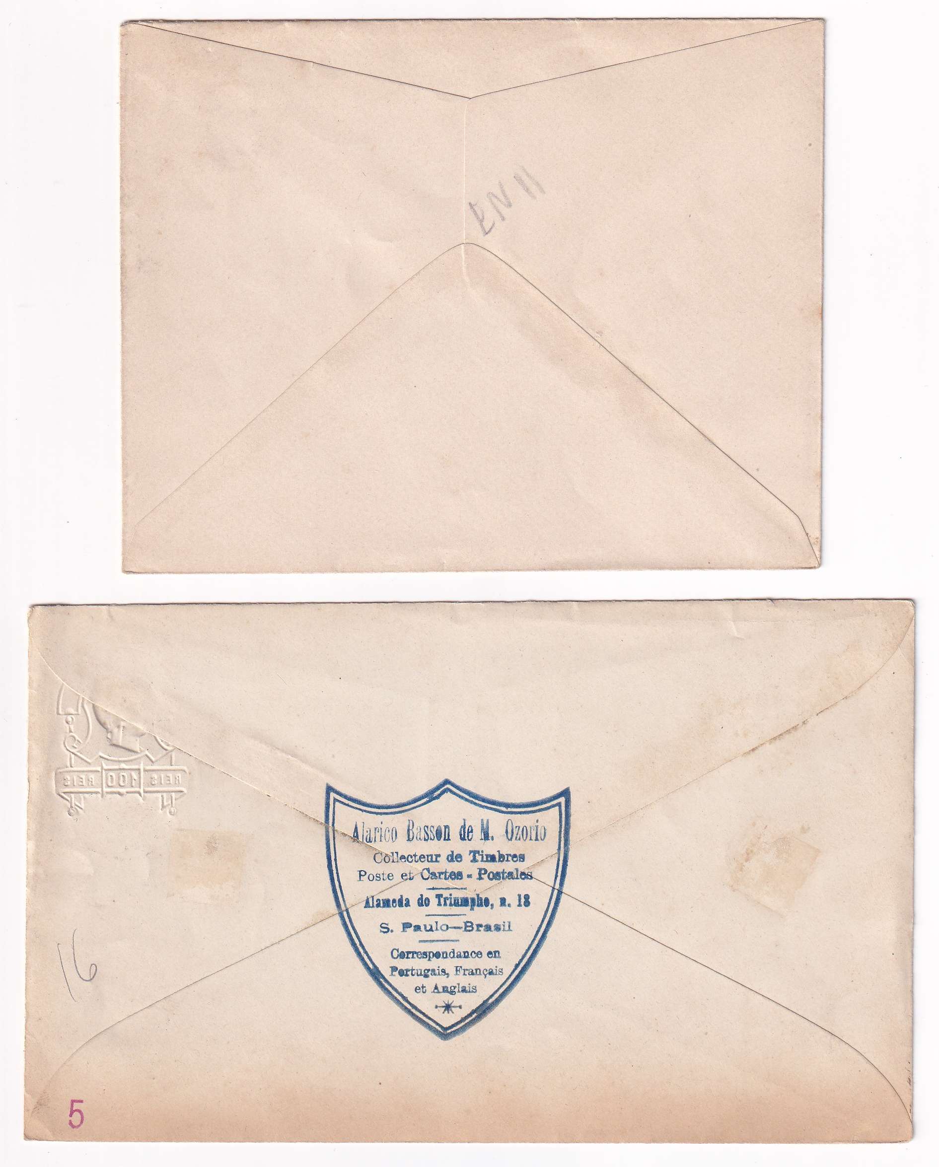 Brazil 1889 — Envelopes