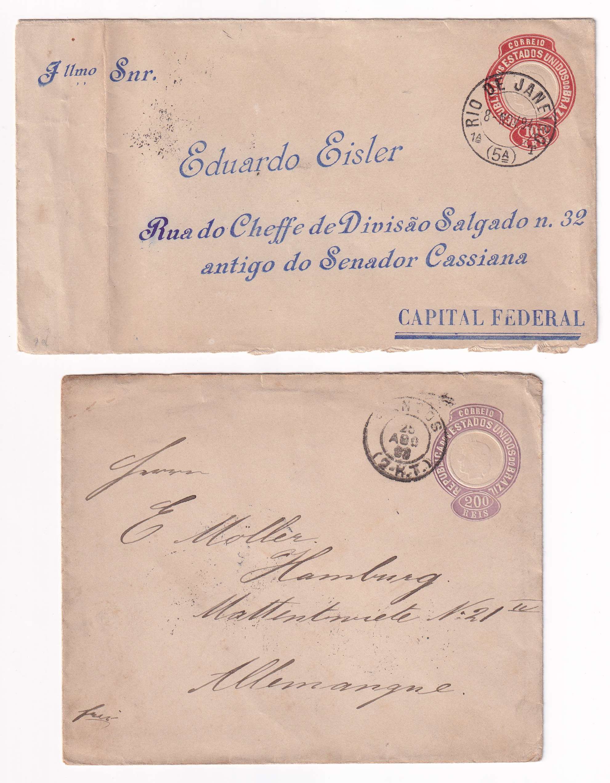 Brazil 1894 — Envelopes