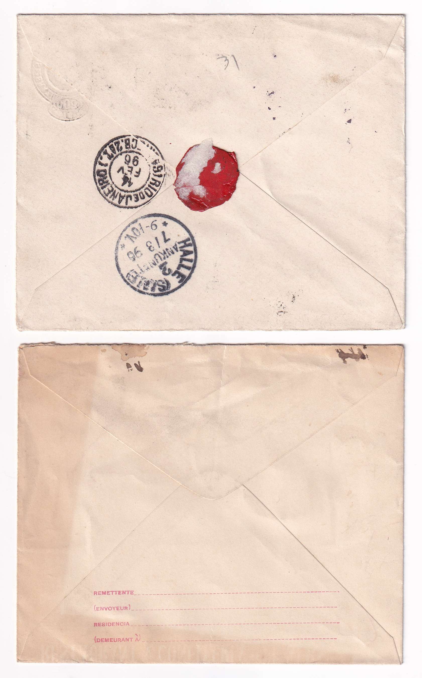 Brazil 1894 — Envelopes