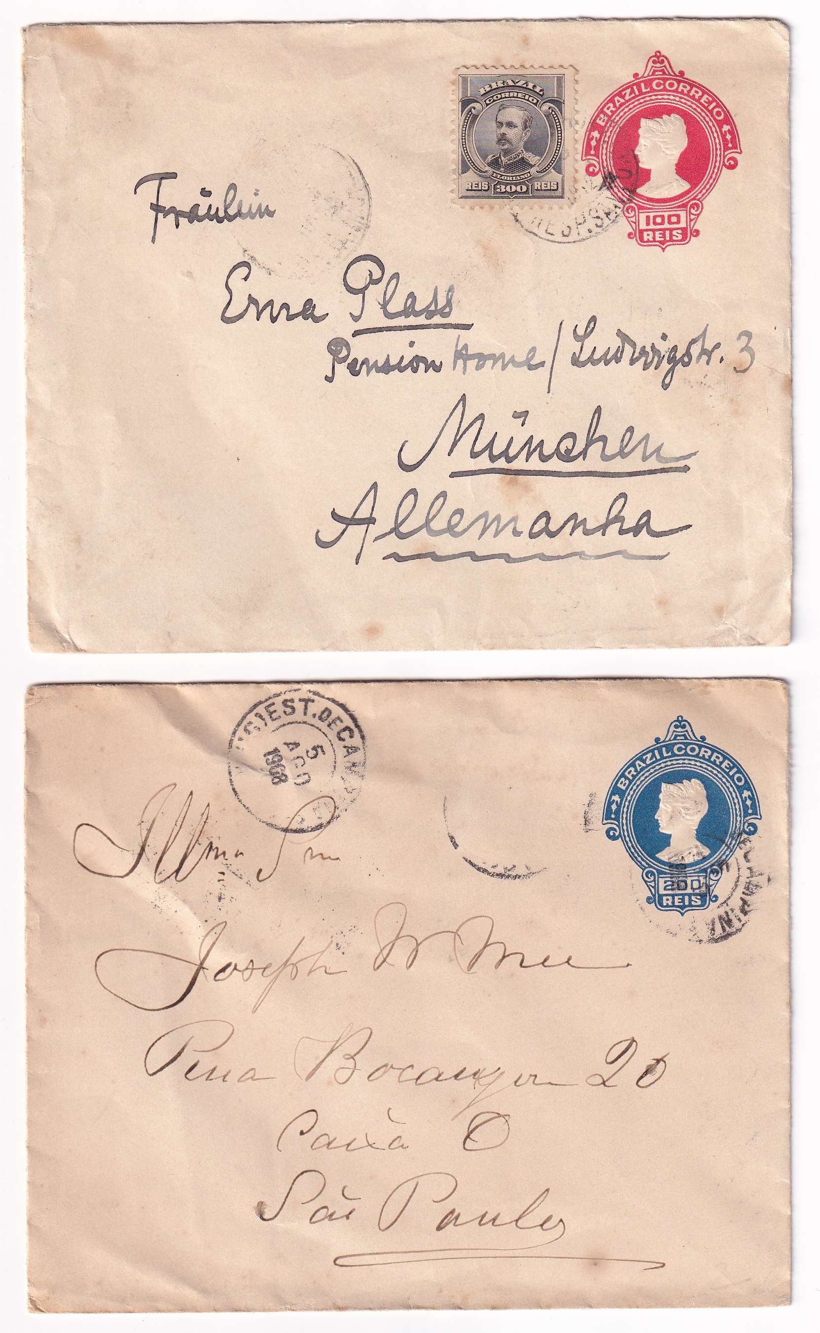 Brazil 1894 — Envelopes