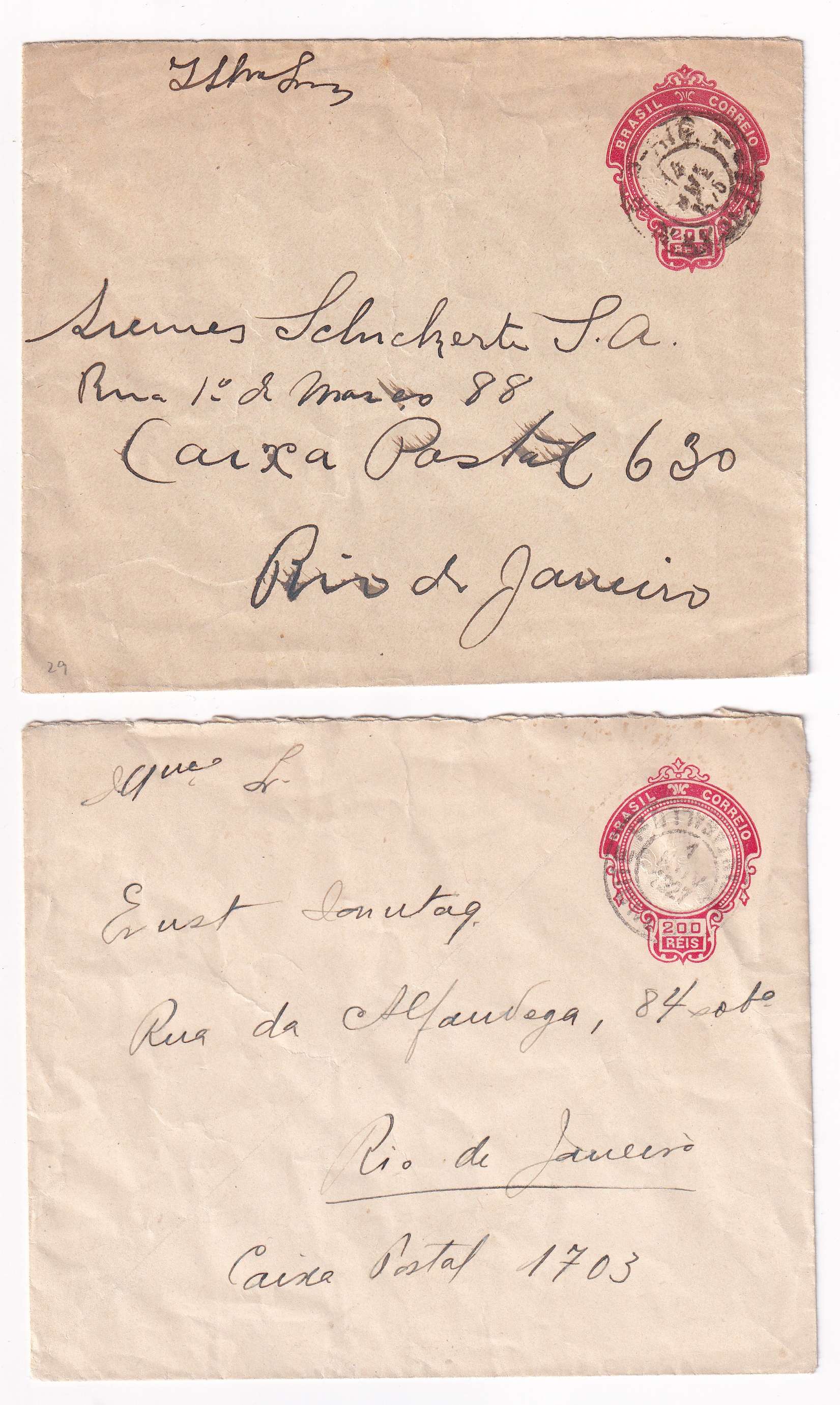 Brazil 1894 — Envelopes