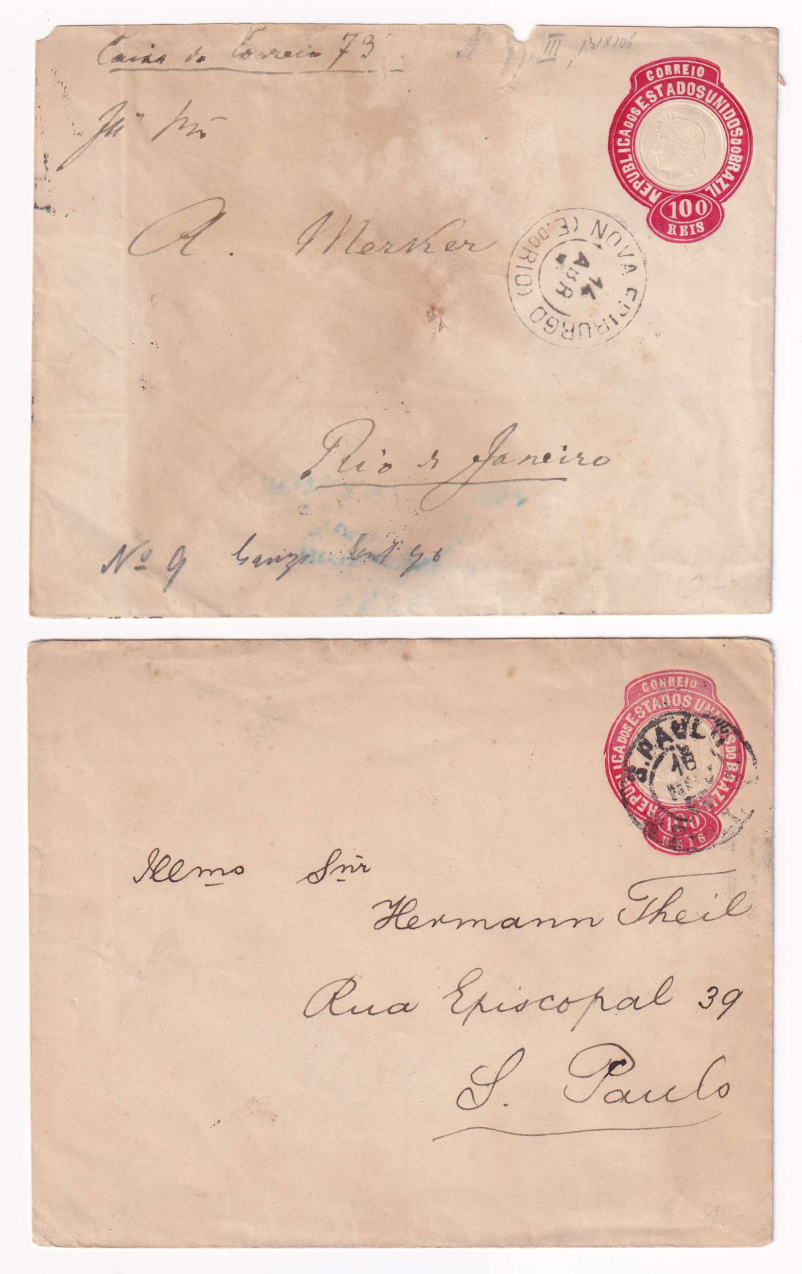 Brazil 1895 — Envelopes