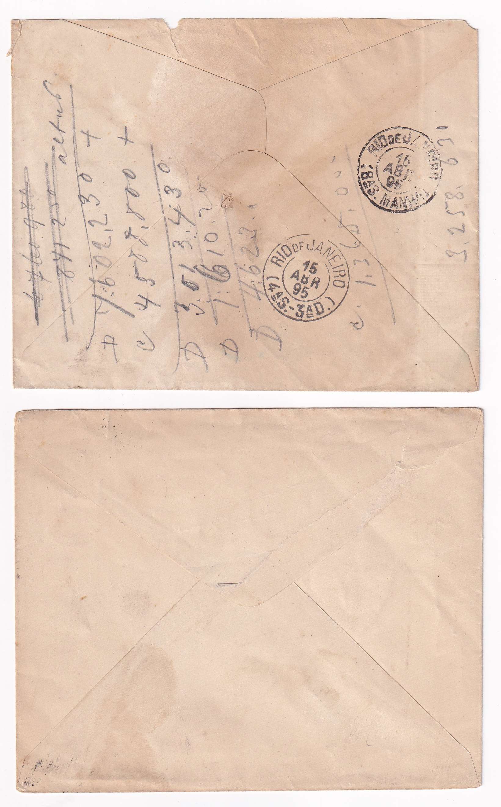 Brazil 1895 — Envelopes