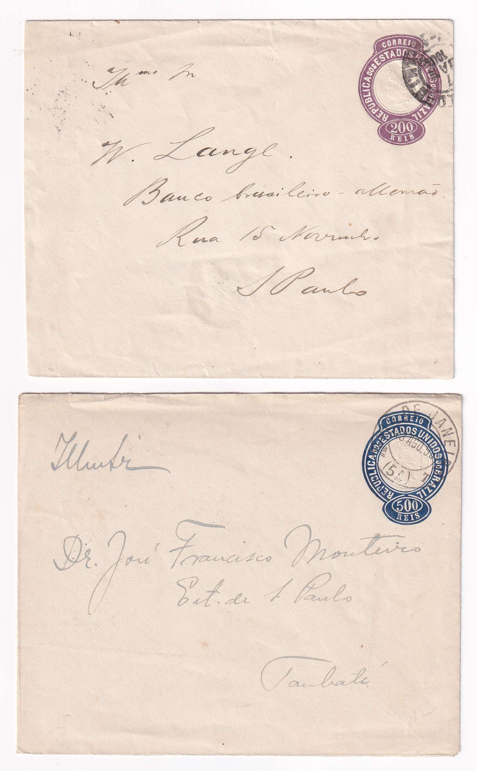Brazil 1895 — Envelopes