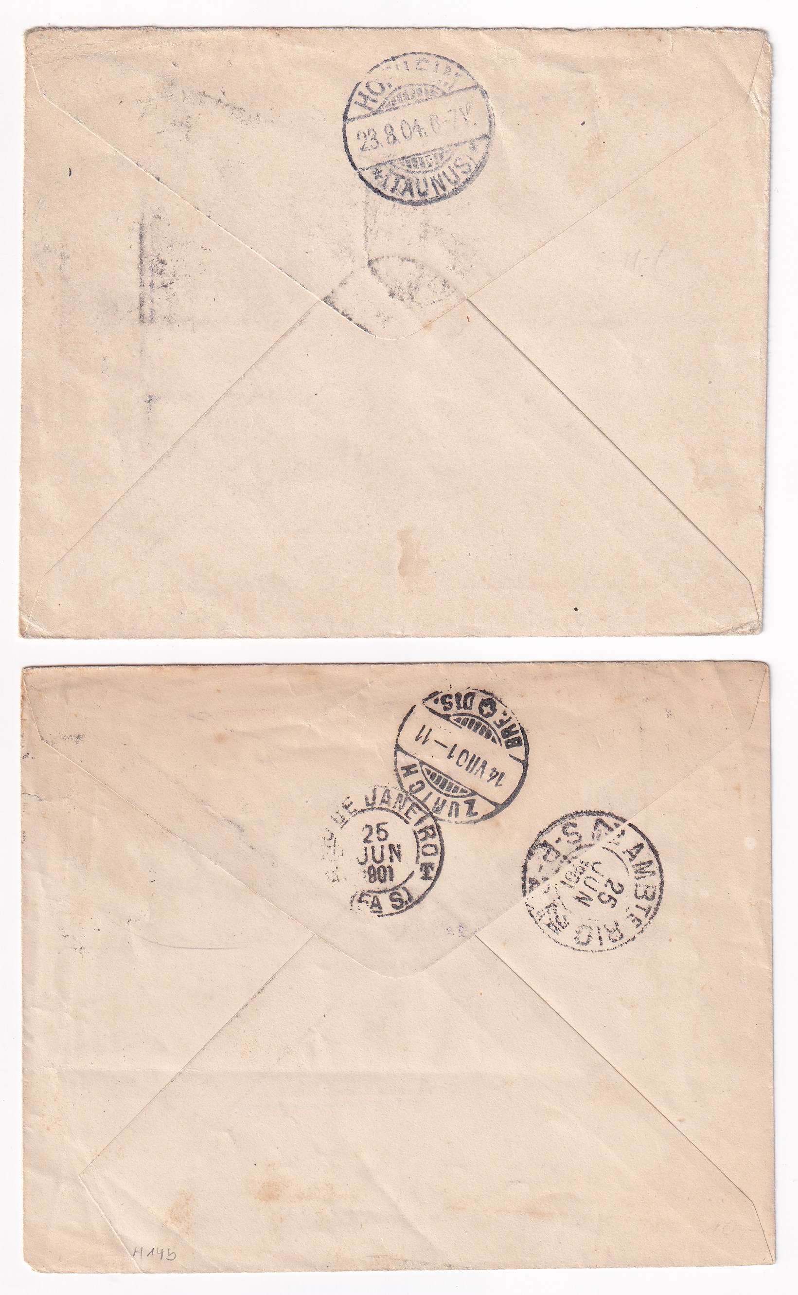 Brazil 1896 — Envelopes TO Europe