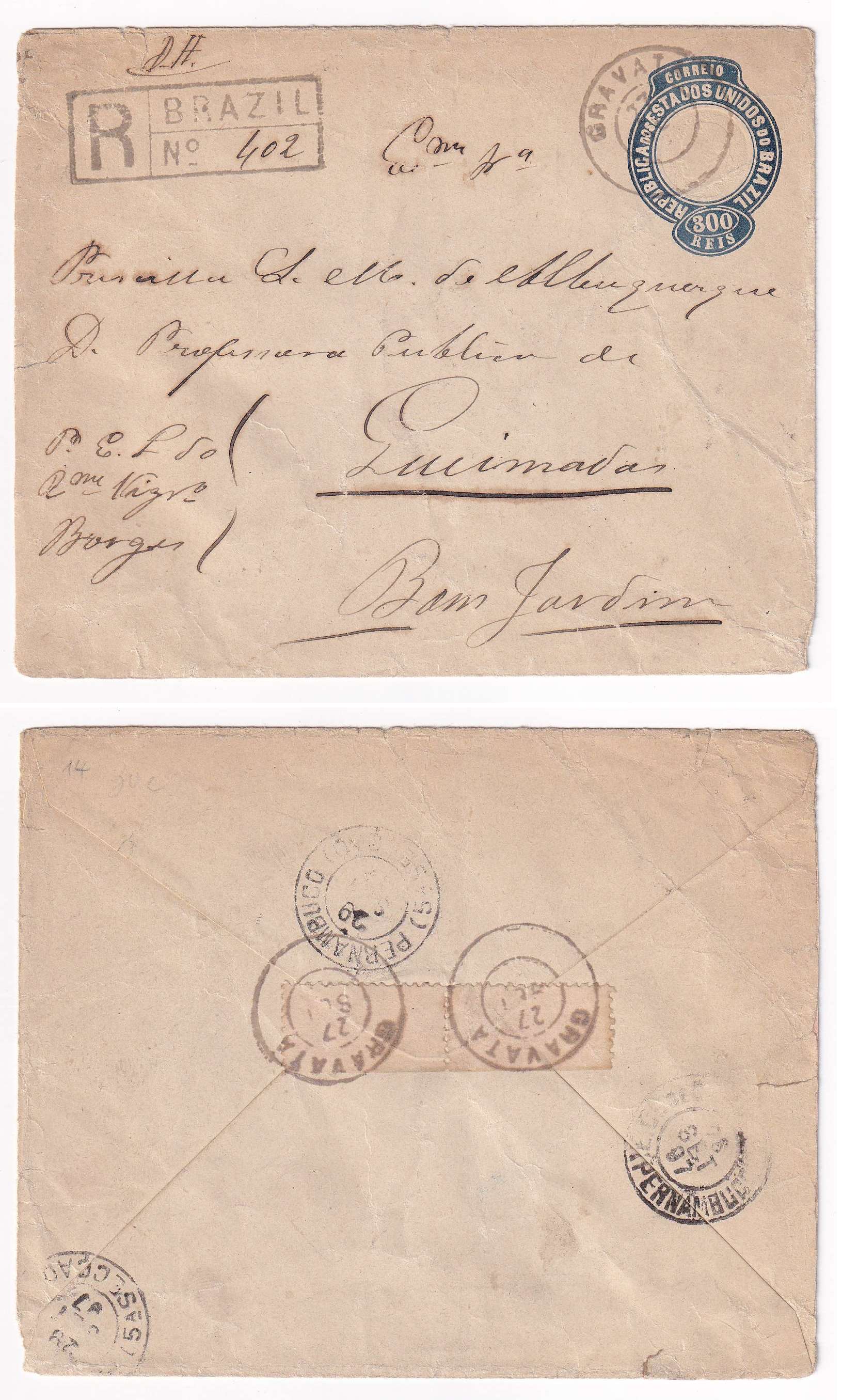 Brazil 1897 — Envelope