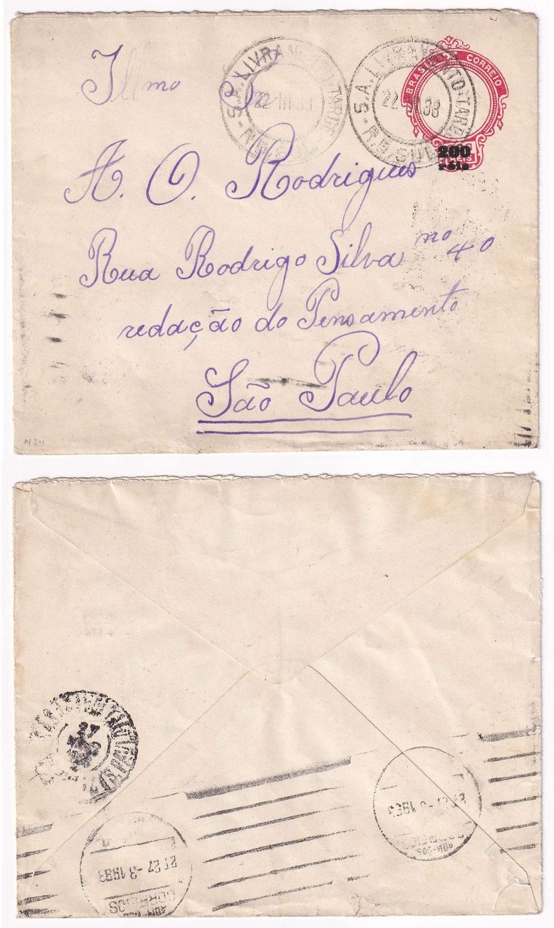 Brazil 1938 — Envelope