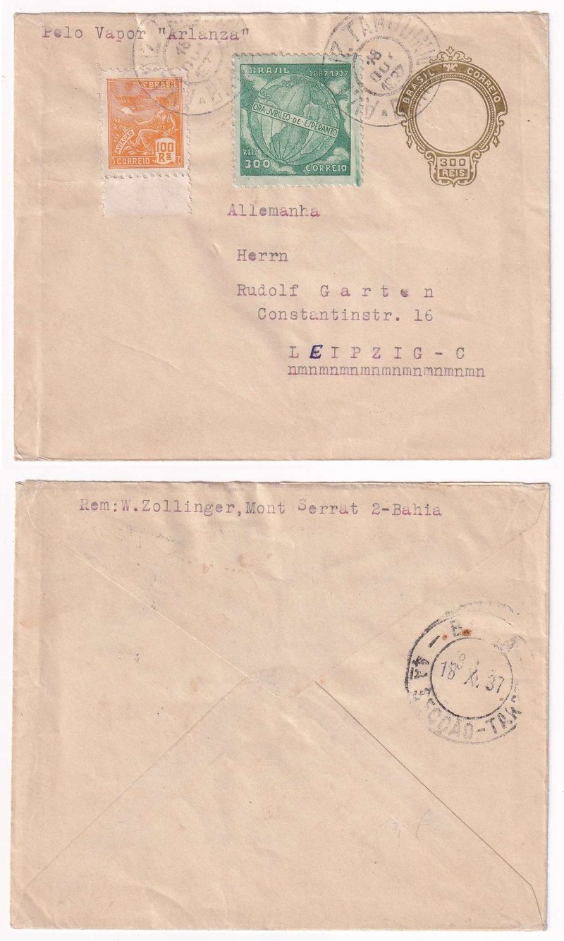 Brazil 1937 — Envelope