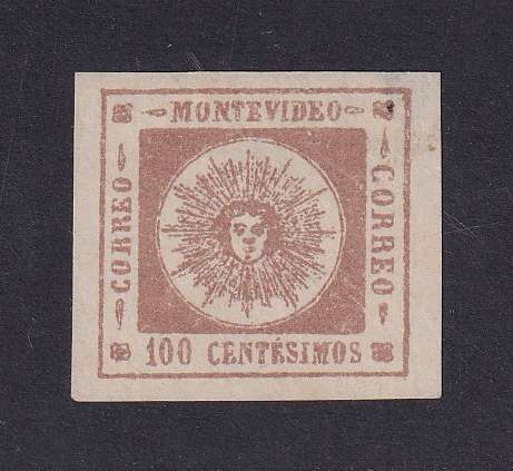 Uruguay 1859 — Thin Numerals