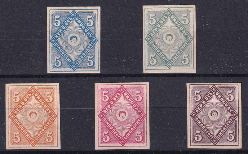 Uruguay 1884 — Scott 55