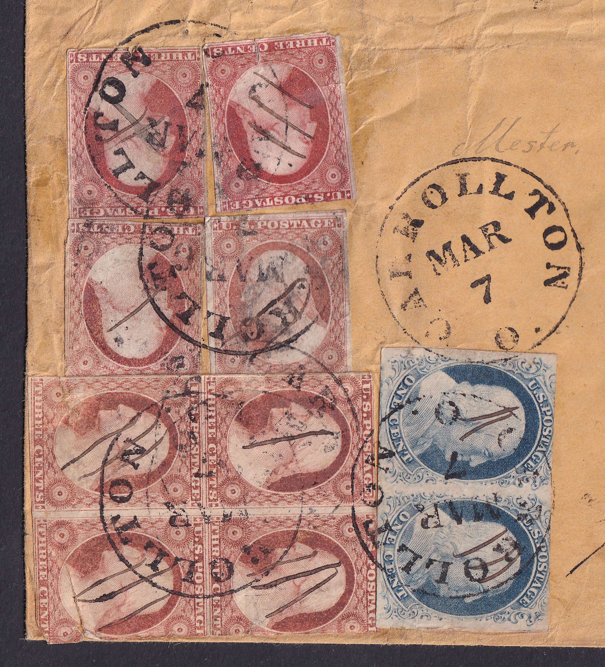 United States 1857 — A superbe cover to Germany
