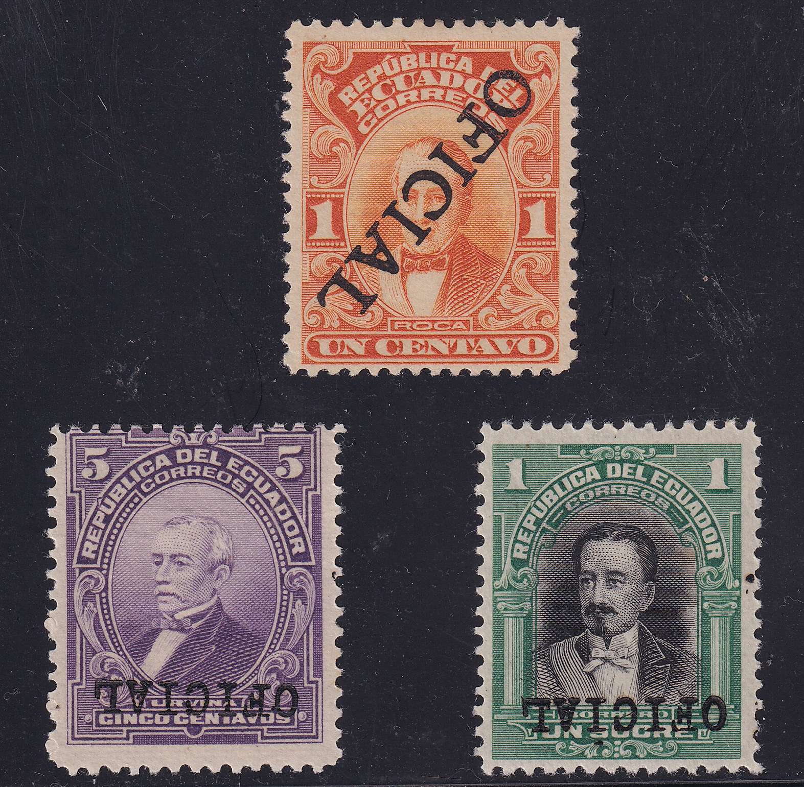 Ecuador 1917 — Officials