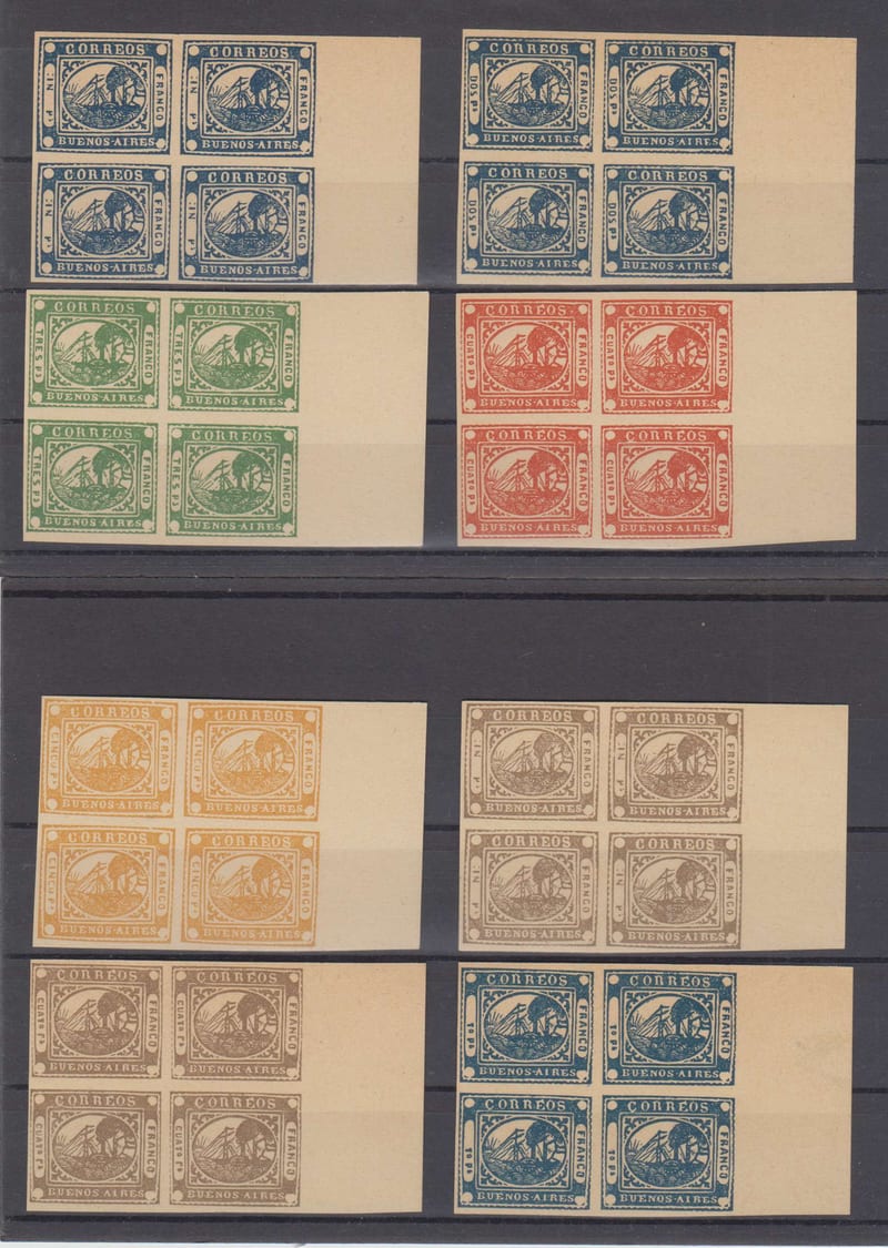 Argentina 1858 — Steamship issue