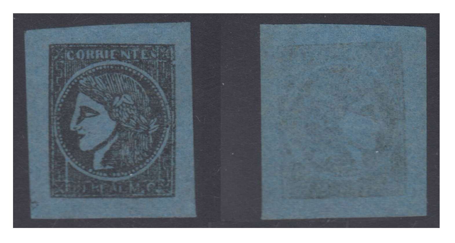 Argentina 1856 — Scott 1 variety