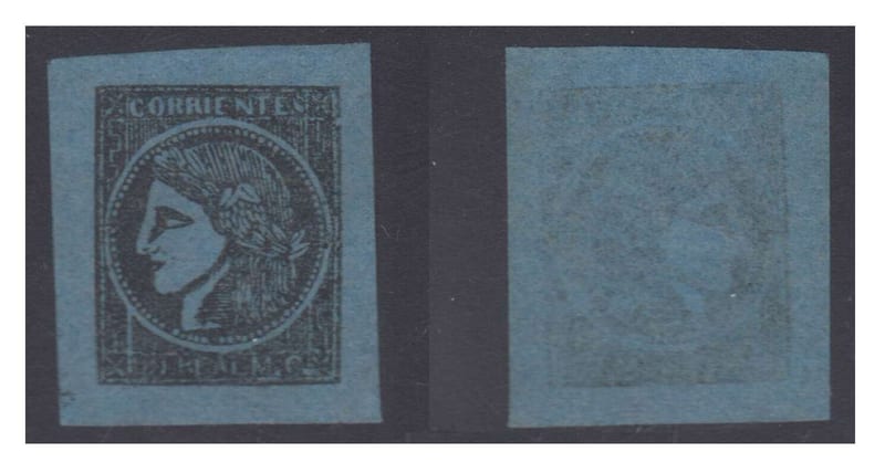 Argentina 1856 — Scott 1 variety