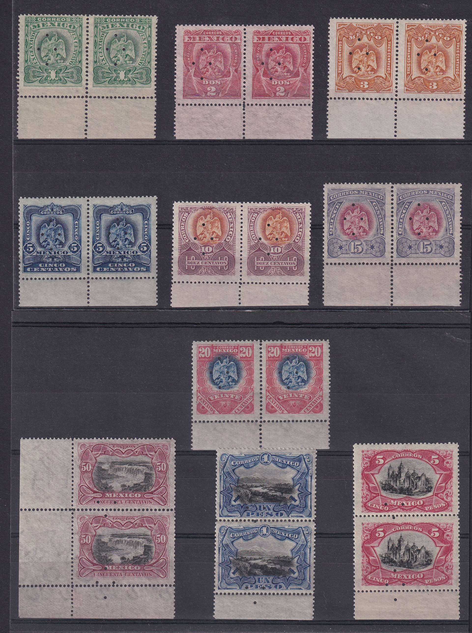 Mexico 1899 — Scott 294-303