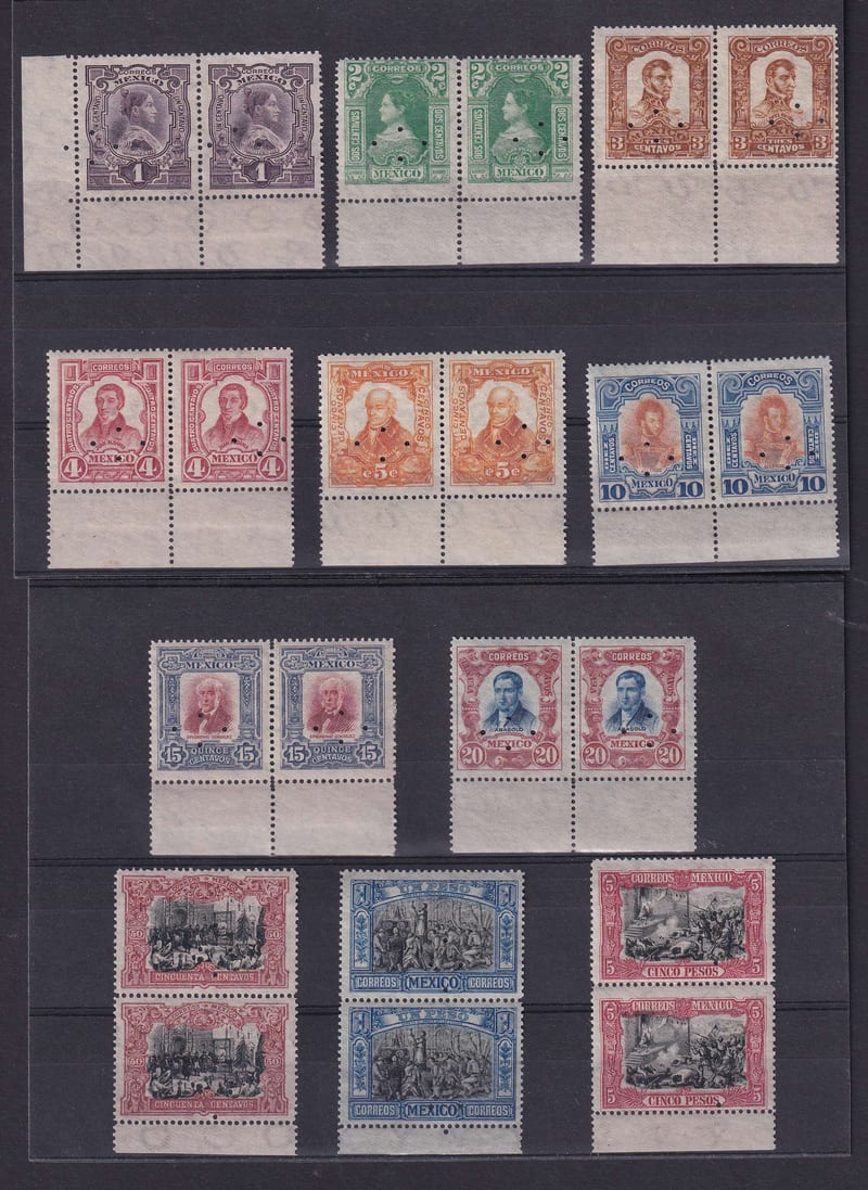 Mexico 1910 — Scott 310-320
