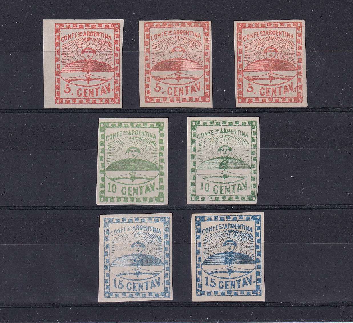 Argentina 1858 — Confederation issue
