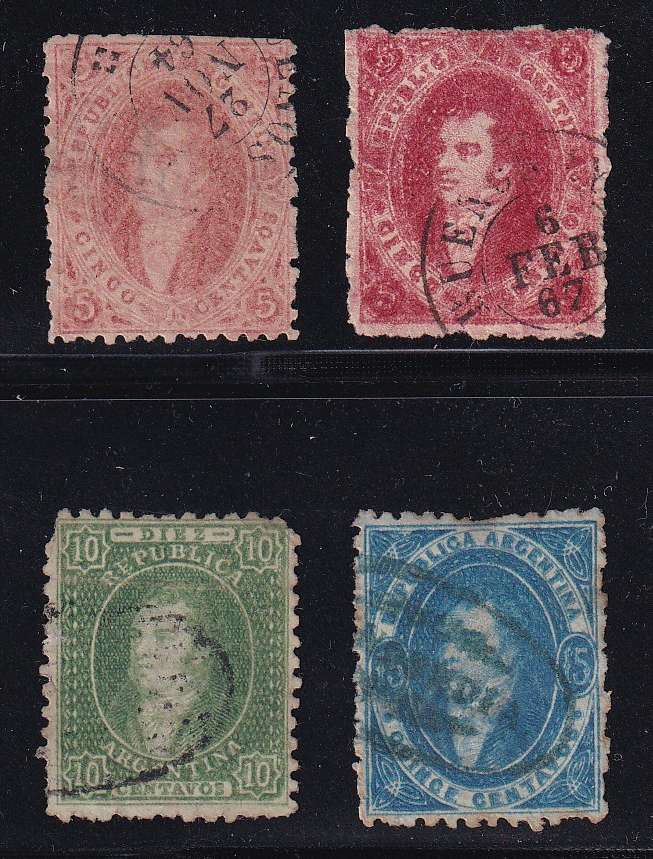 Argentina 1864 — Rivadavia issue