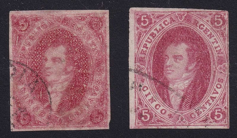Argentina 1867 — Rivadavia issue