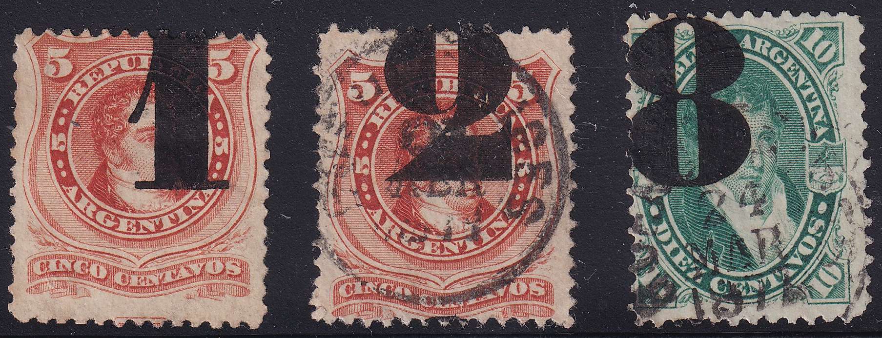 Argentina 1877 — Provisional issue