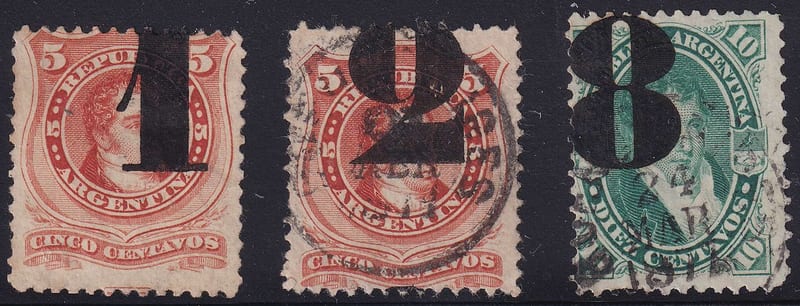 Argentina 1877 — Provisional issue