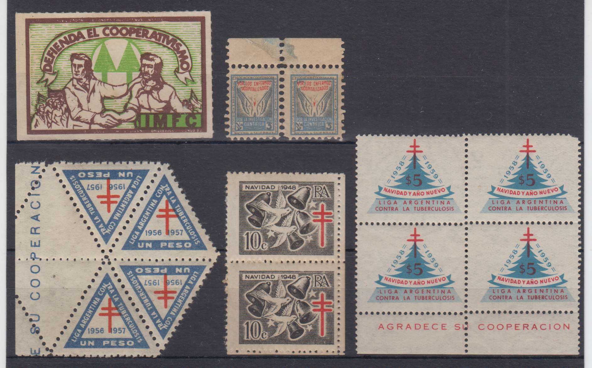 Argentina 1920 — Cinderella, Surtax, Tbc & other labels