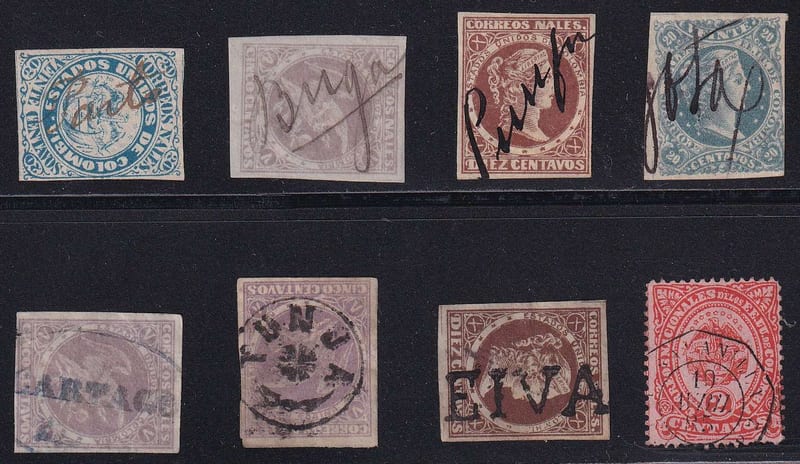 Colombia 1868 — Cancels