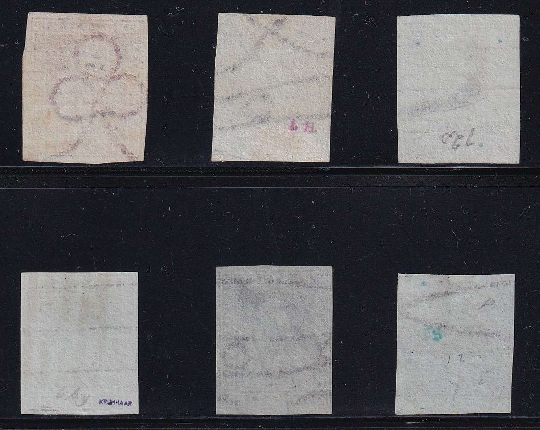 Italy 1851 — Scott 4, 5a, 6, 6a, 7 & 8