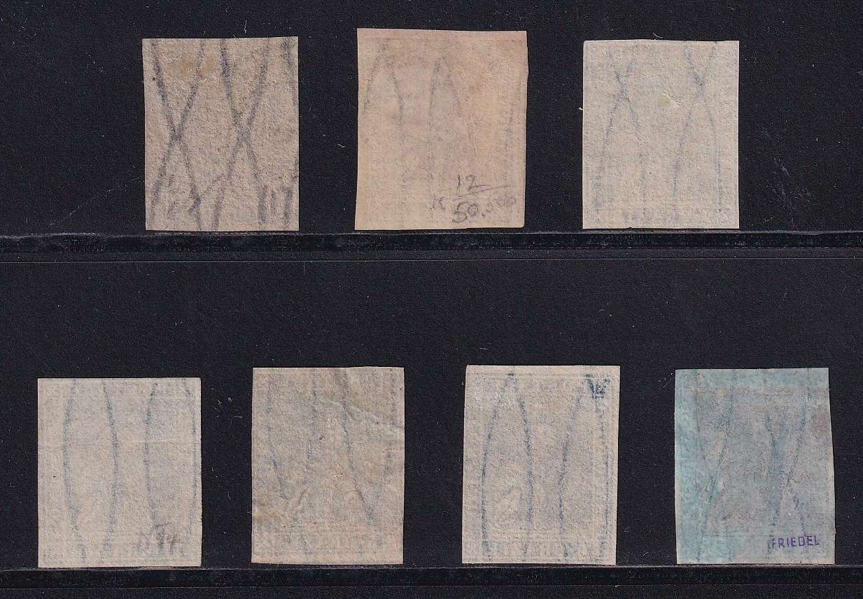 Italy 1857 — Scott 10 & 12-15