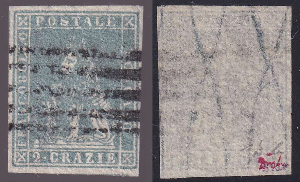 Italy 1857 — Scott 13b