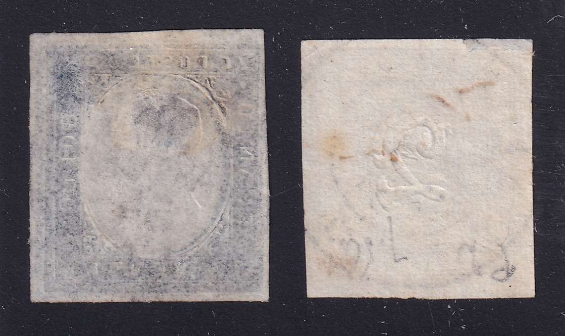 Italy 1854 — Scott 8 & P2
