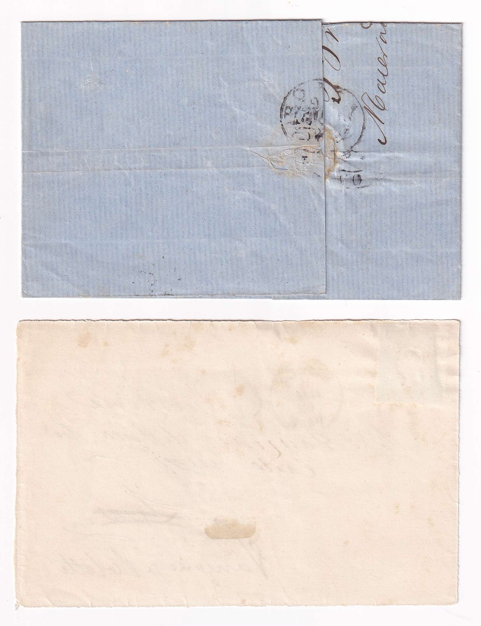 Italy 1861 — Group of 4 covers & one front with Scott 12, 12a or 12b with S