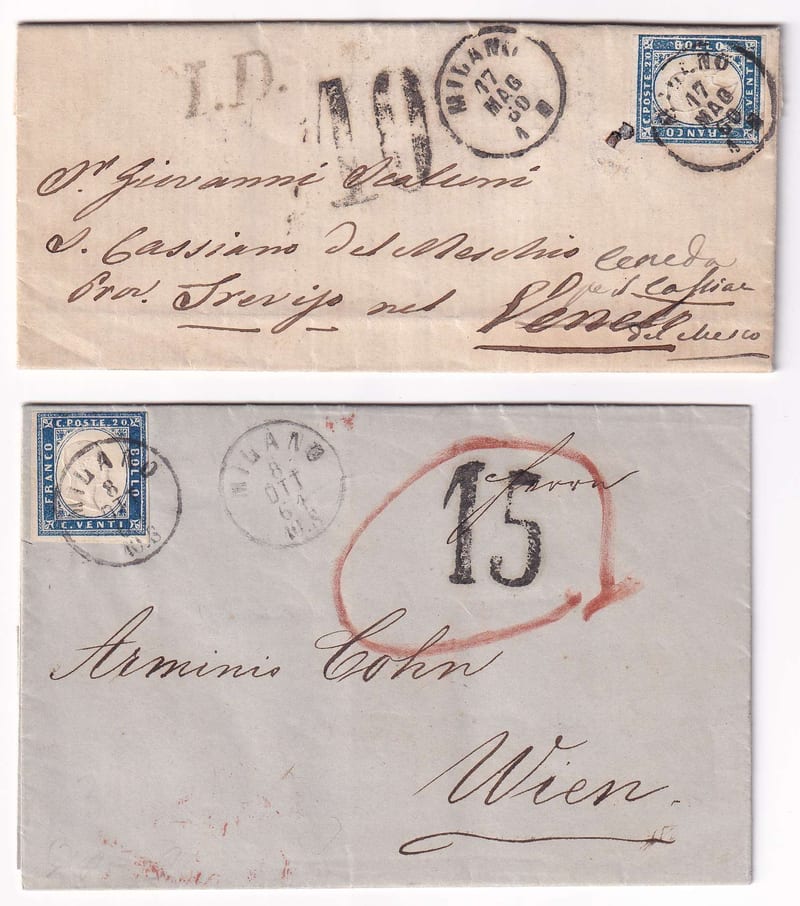 Italy 1860 — Due Rate Els