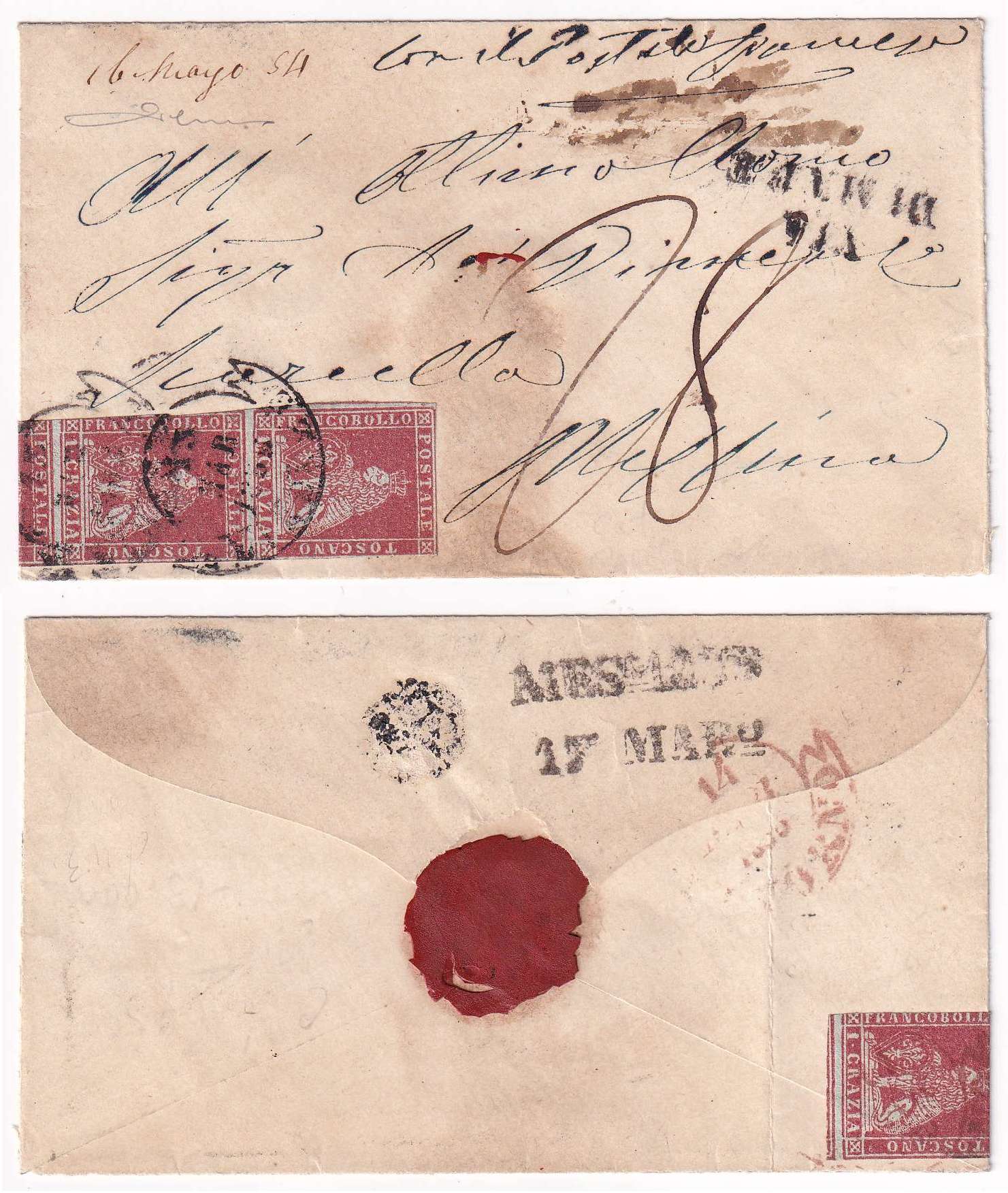 Italy 1855 — March 13