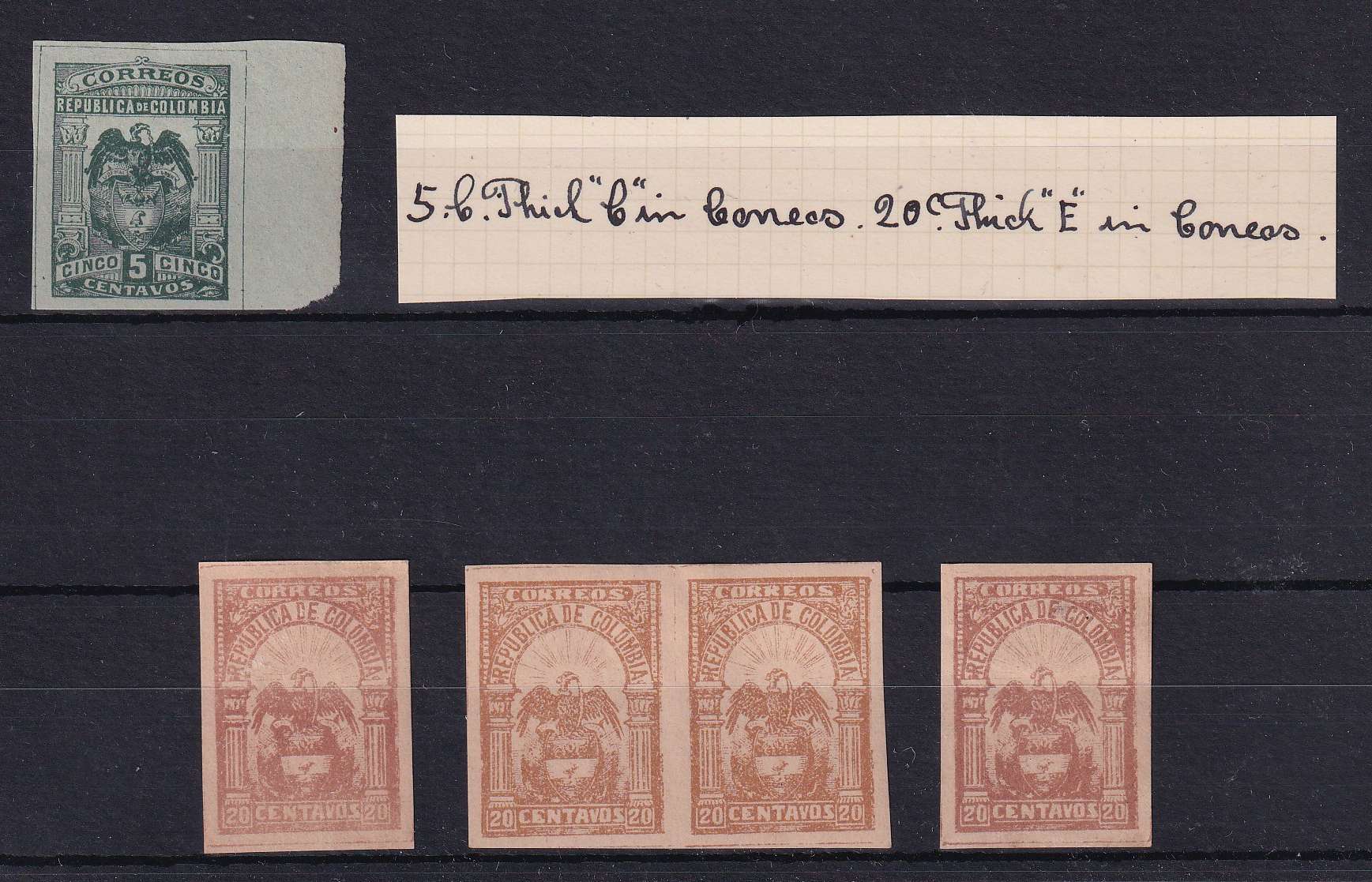 Colombia 1902 — Scott 268-270